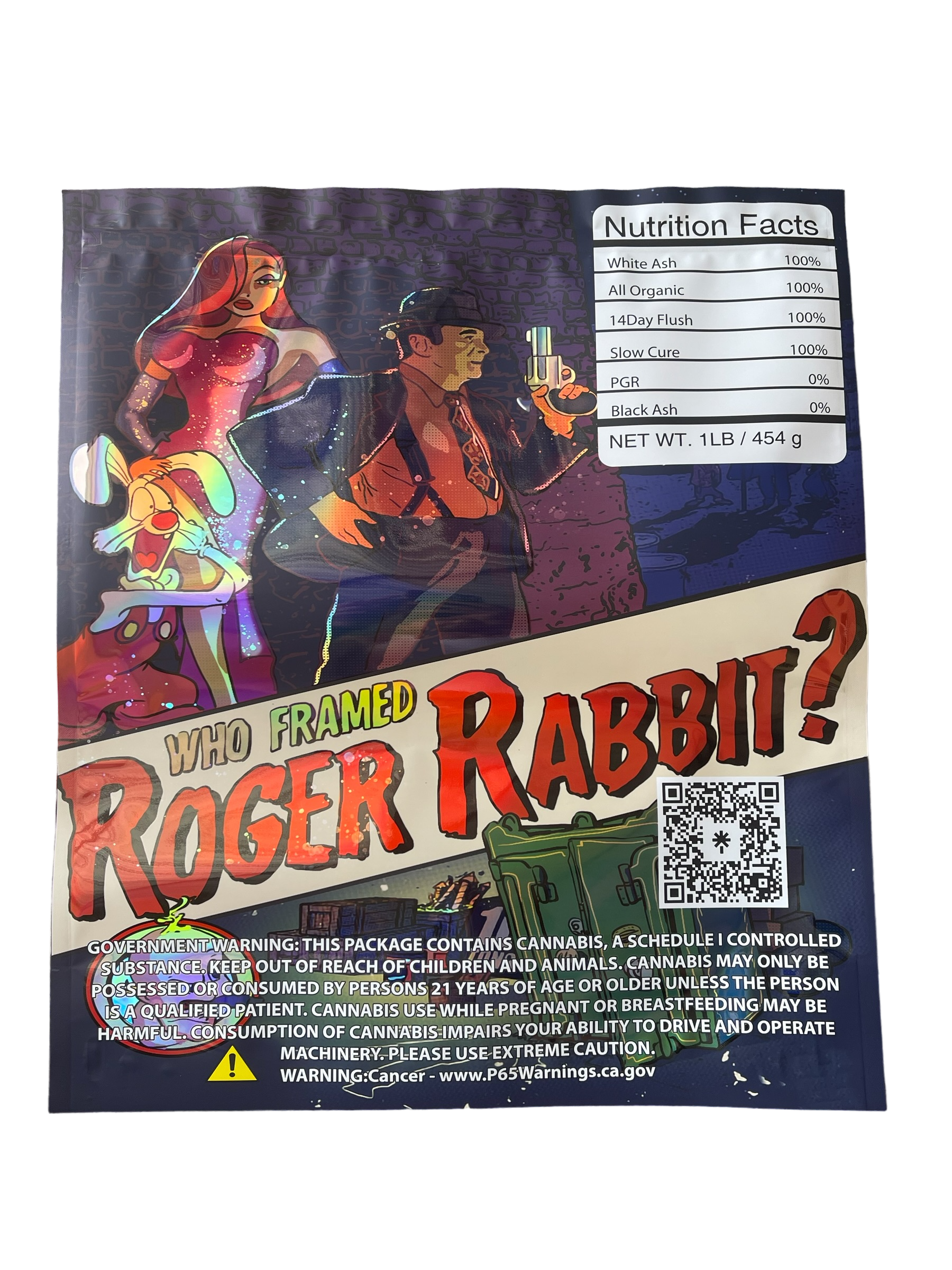 Roger Rabbit Mylar Bag (Large) 1 LBS - 16OZ (454g) Pound Bag Rolling Stone