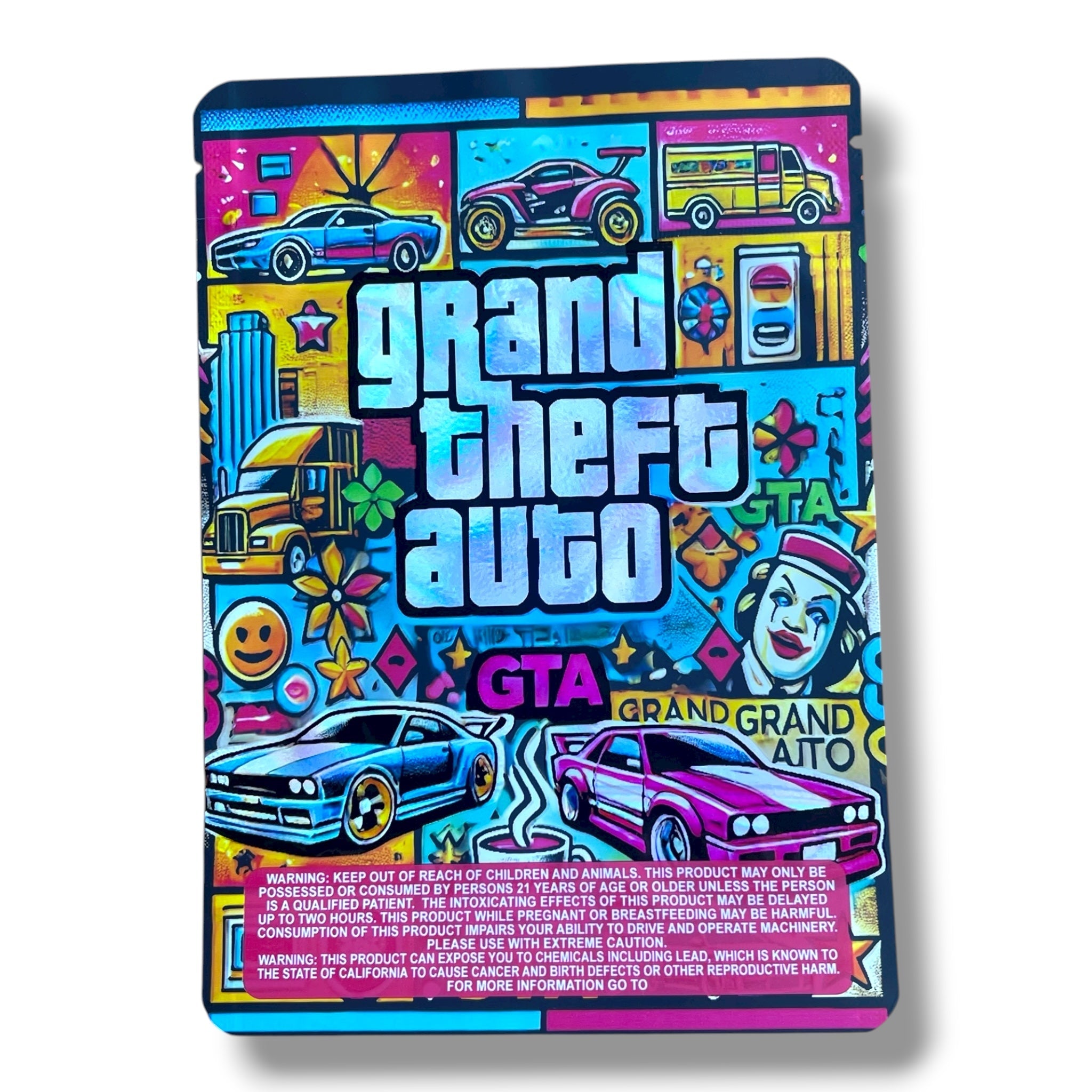 Grand Theft Auto 7G to 14G Mylar Bags