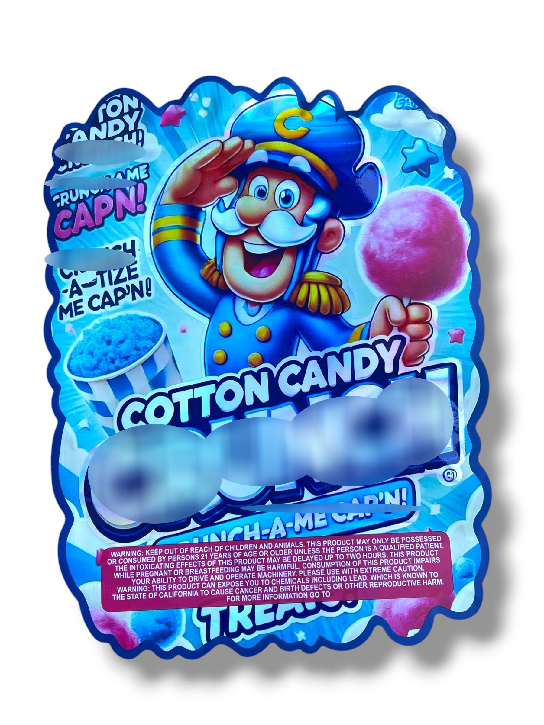Cotton Candy 1 OZ  28G Mylar empty Mylar bag 1 ounce (50 Count)