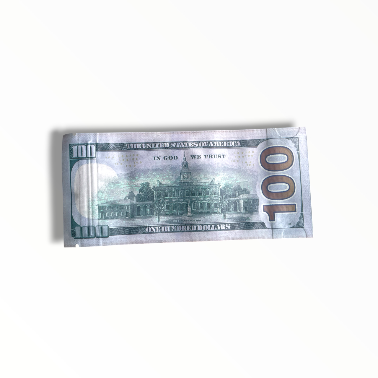 $100 Dollar 3.5g shape Mylar bag