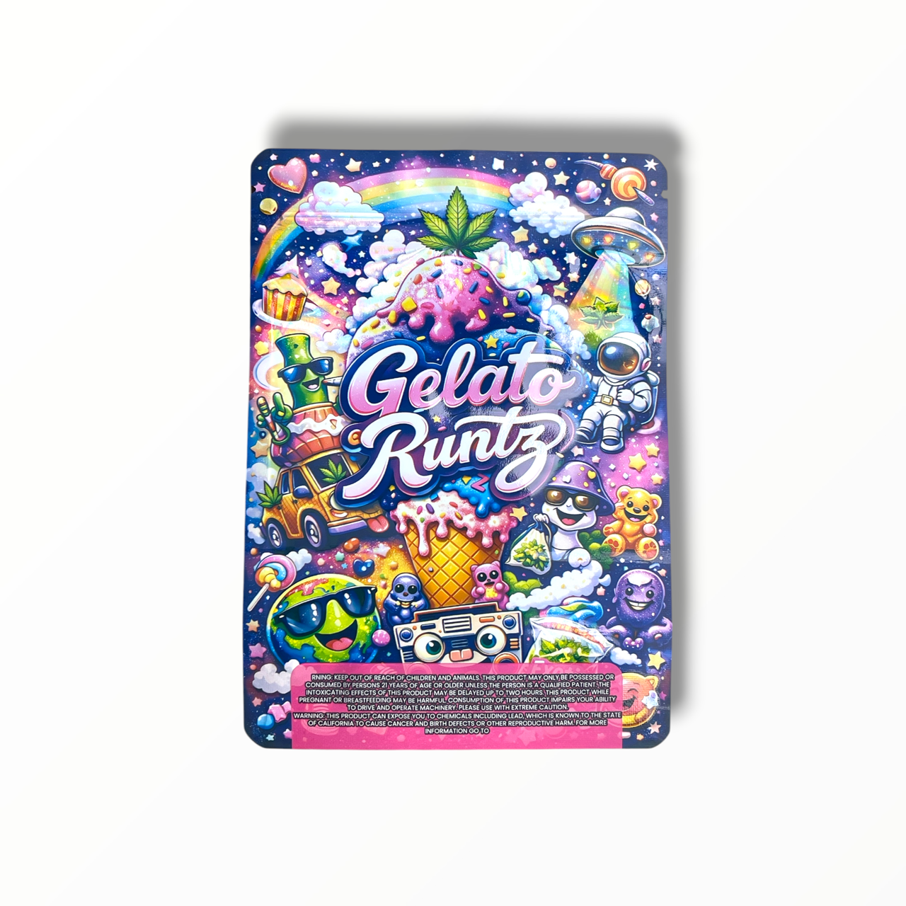 Gelato Runtz 7G to 14G Mylar Bags