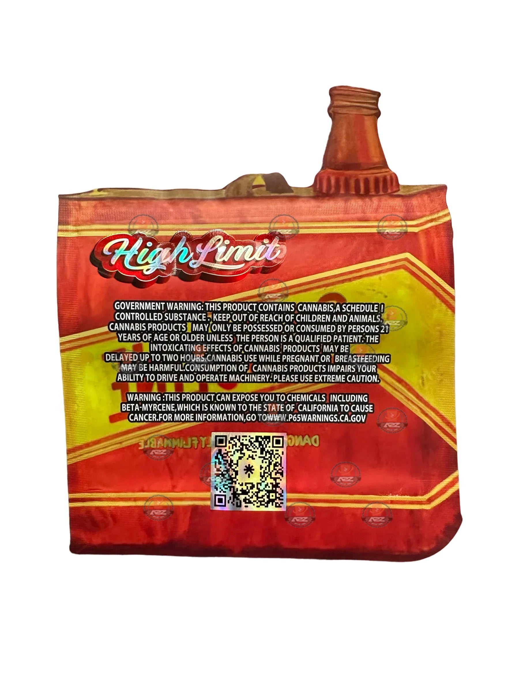 High Limit Gasoline 3.5 grams Mylar Bag - Black Unicorn Hub