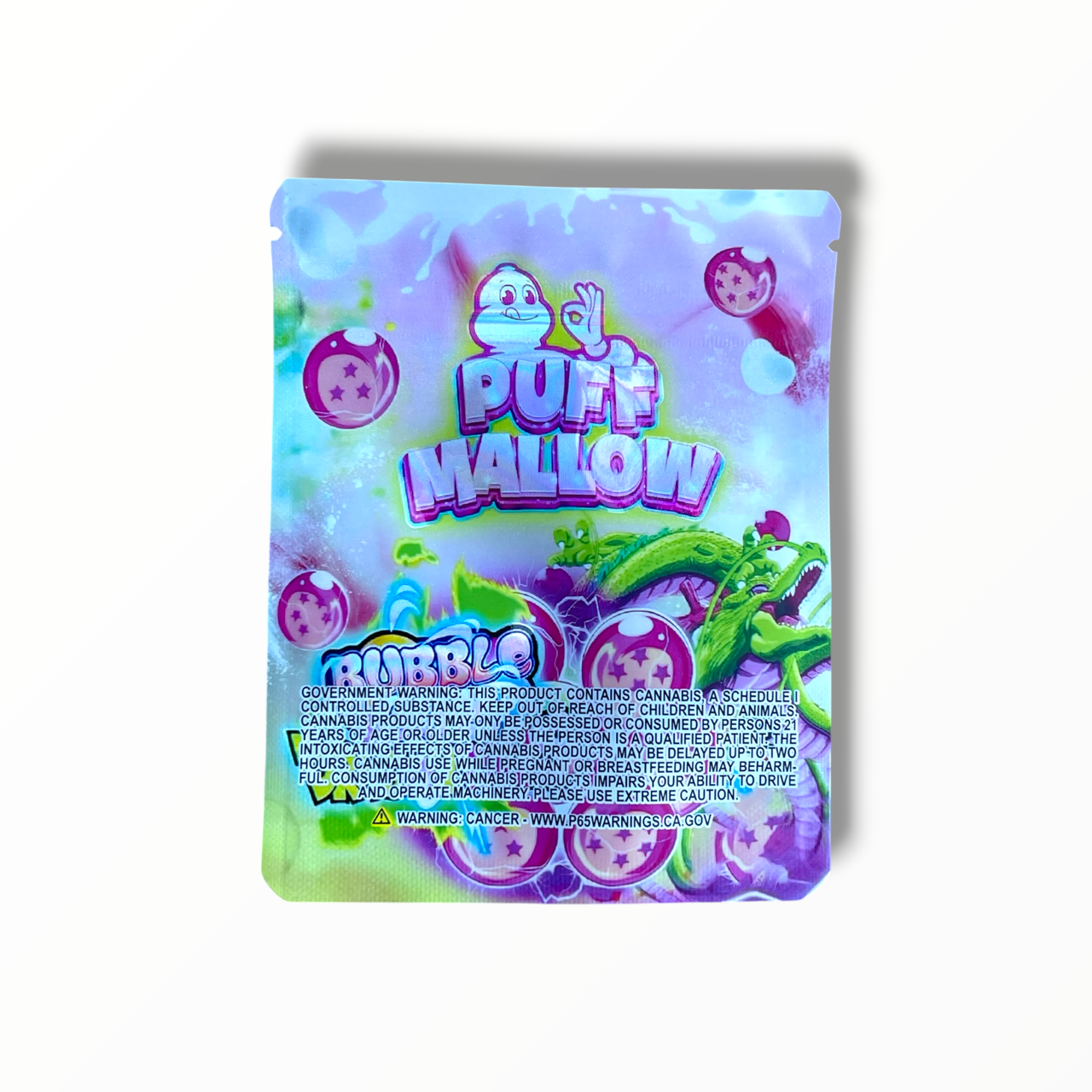 Puff Mallow Bubblegum Dragon Balls 3.5g shape bags