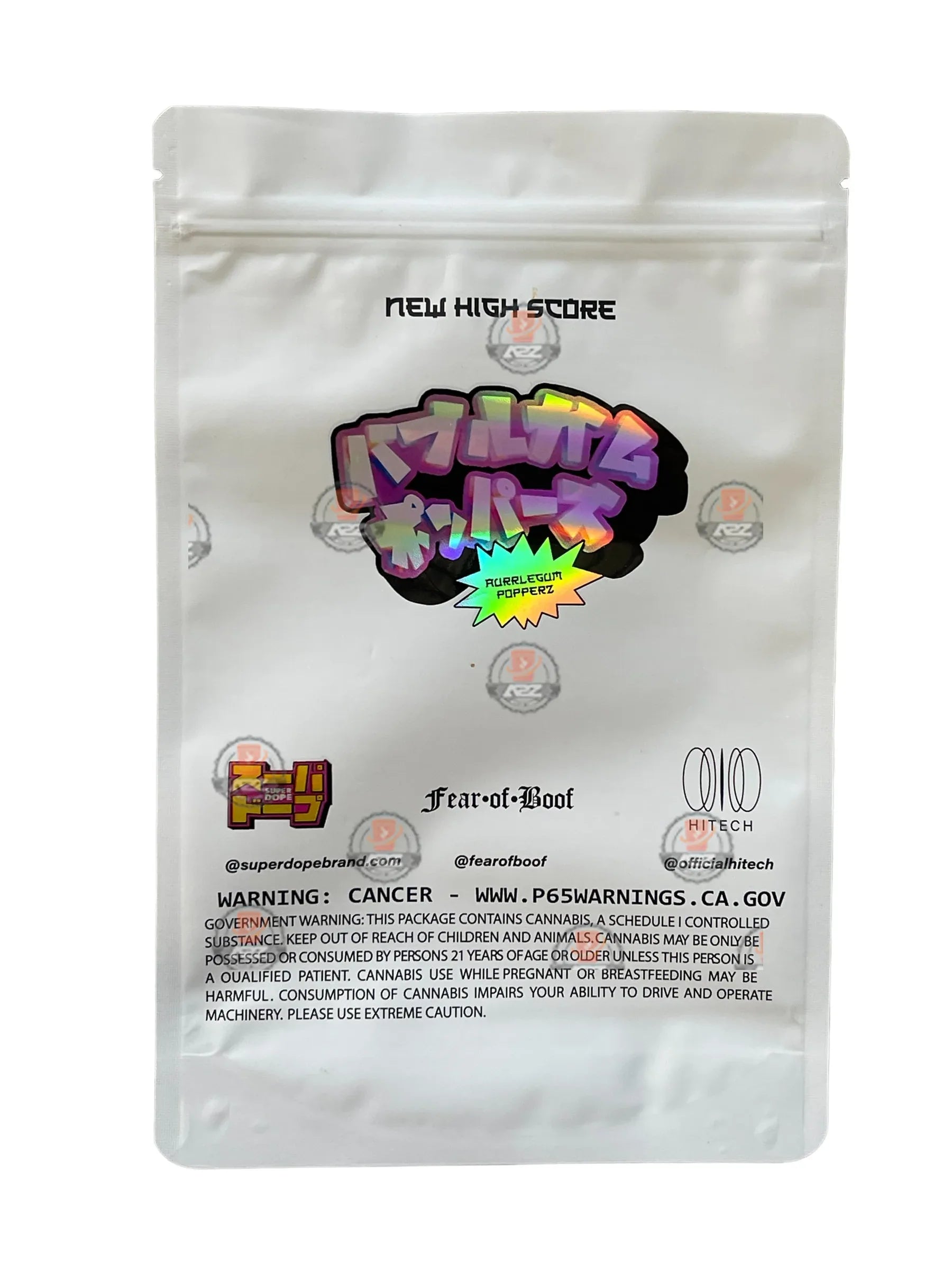 Super Dope - Bubblegum Poppers Mylar Bag 1 OZ 28G (50 Count) - Black Unicorn Hub