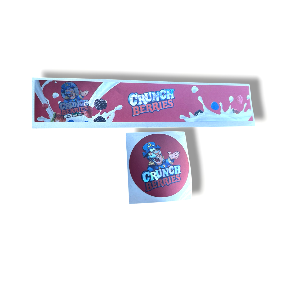 Crunch Berries Glass Jar Stickers 3.5g Holographic stickers
