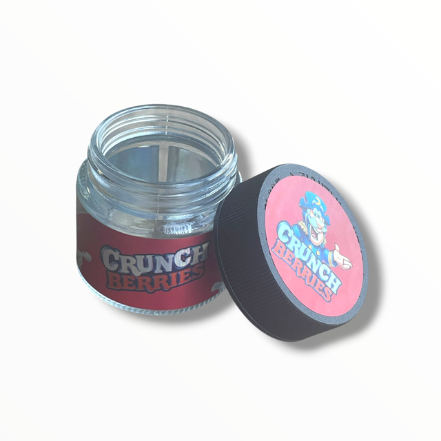 Crunch Berries 3.5g Glass Jars with Holographic Stickers