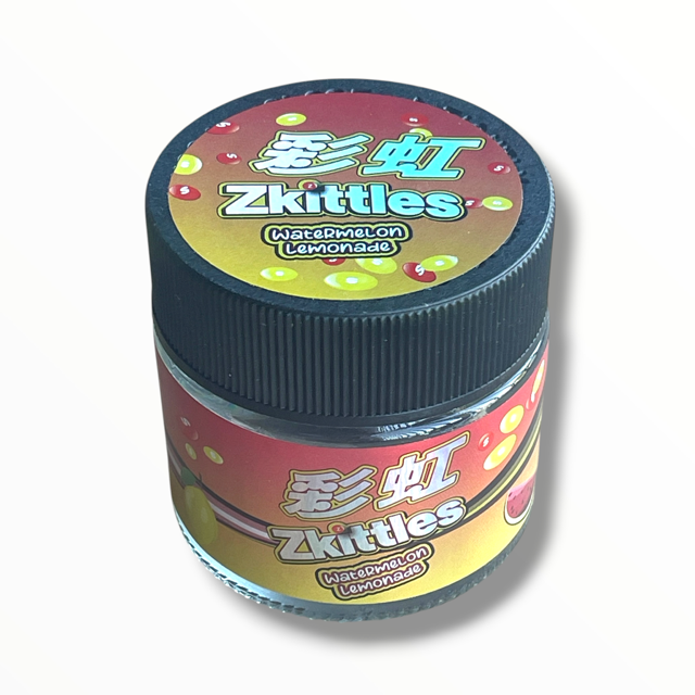 Zkittles Watermelon Lemonade 3.5g Glass Jars with Holographic Stickers