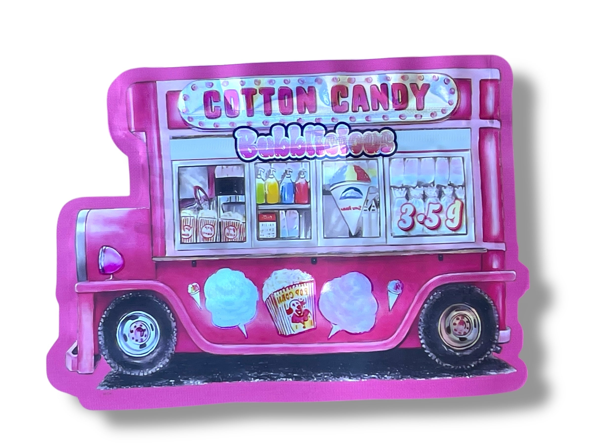 Cotton Candy Mylar Bag 3.5g shape bag