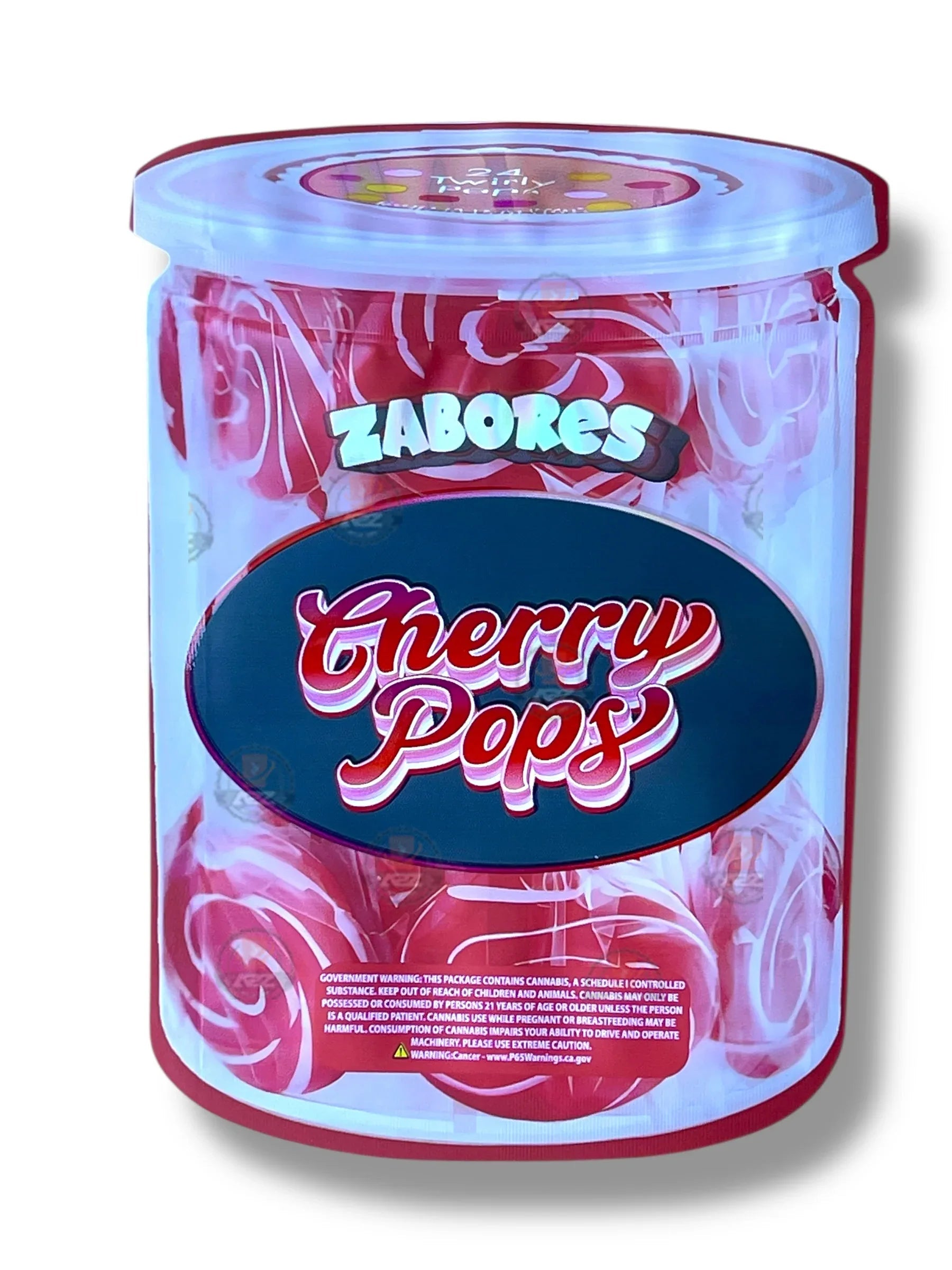 Zabores Cherry Pops Mylar Bag 3.5g shape bag - Black Unicorn Hub