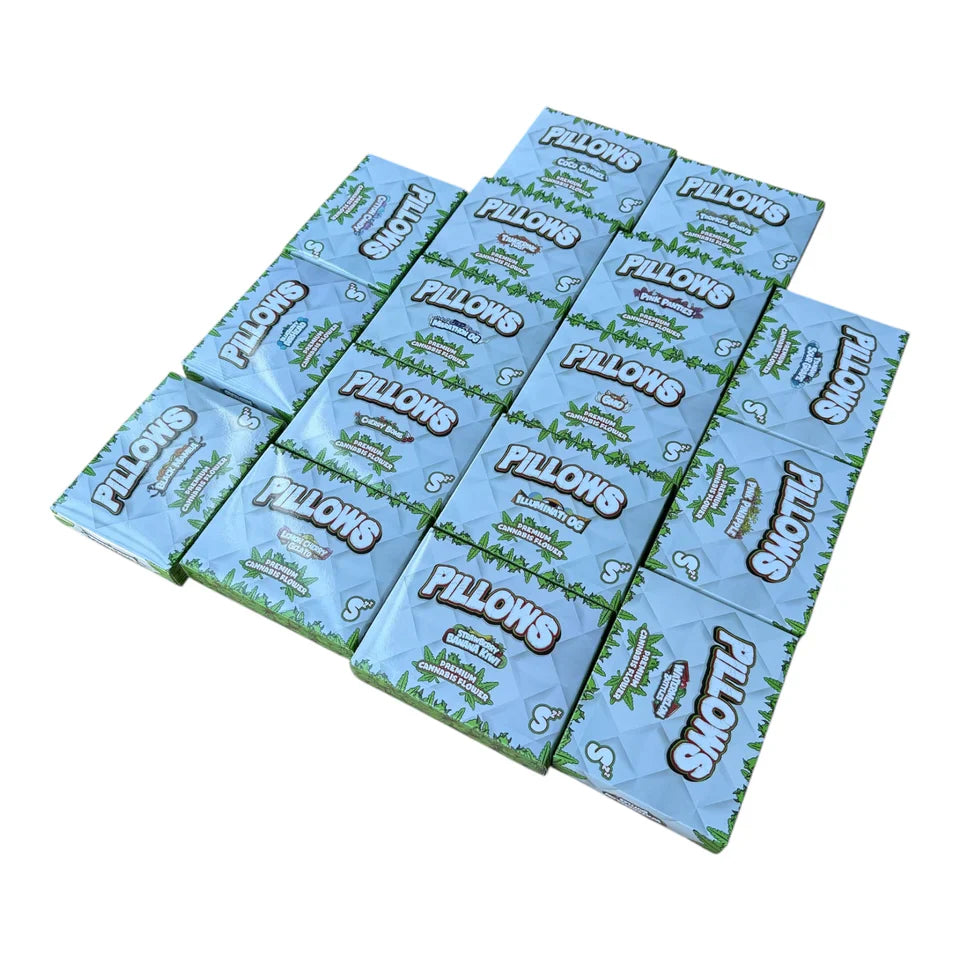 Pillows Assorted Master Box – 16 Boxes with Matching Mylar Bags Box packaging