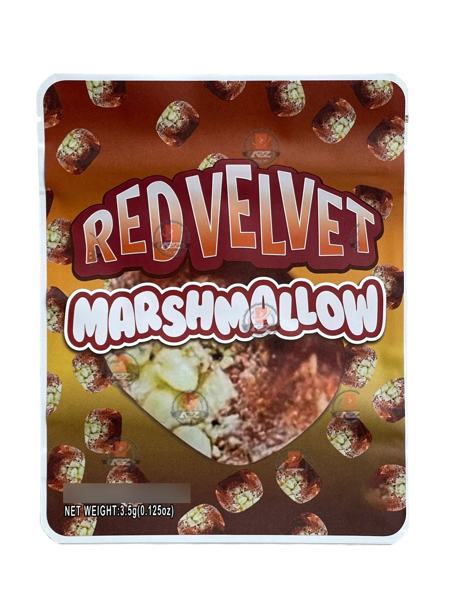 Sprinklez Red Velvet Marshmallow Mylar Bags 3.5g Sticker base Bag -With stickers and labels - Black Unicorn Hub