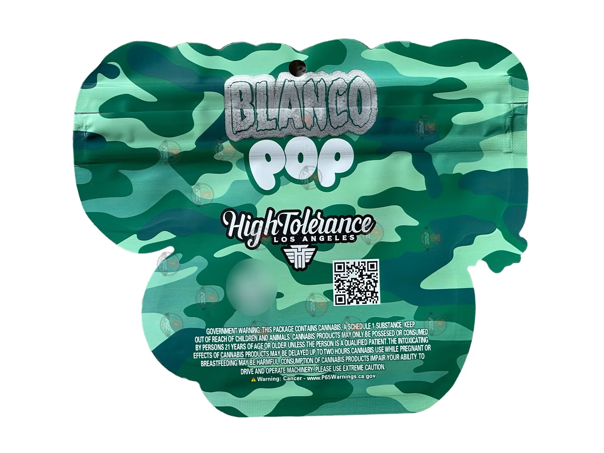 Blanco POP 3.5g Mylar Bag Cut Out High Tolerance - Black Unicorn Hub