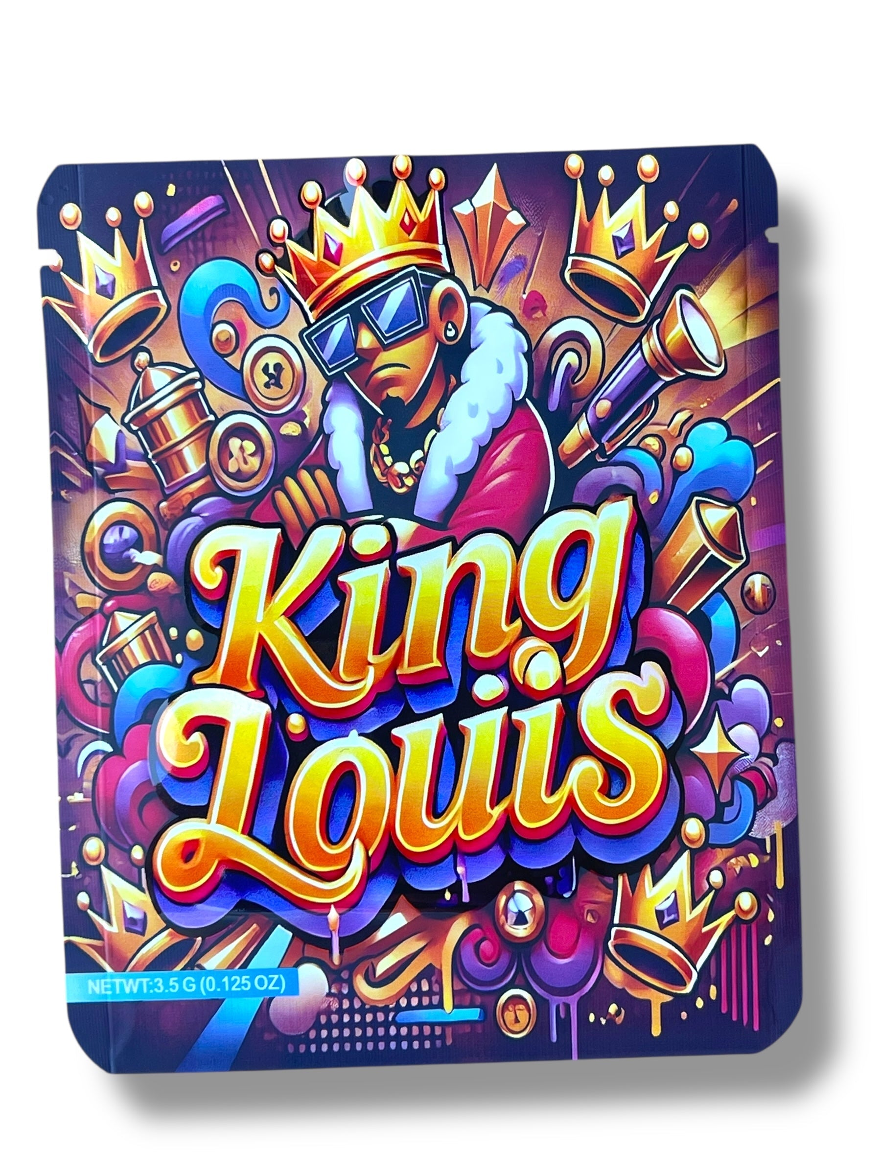King Louis 3.5g Mylar Bag- Packaging Only