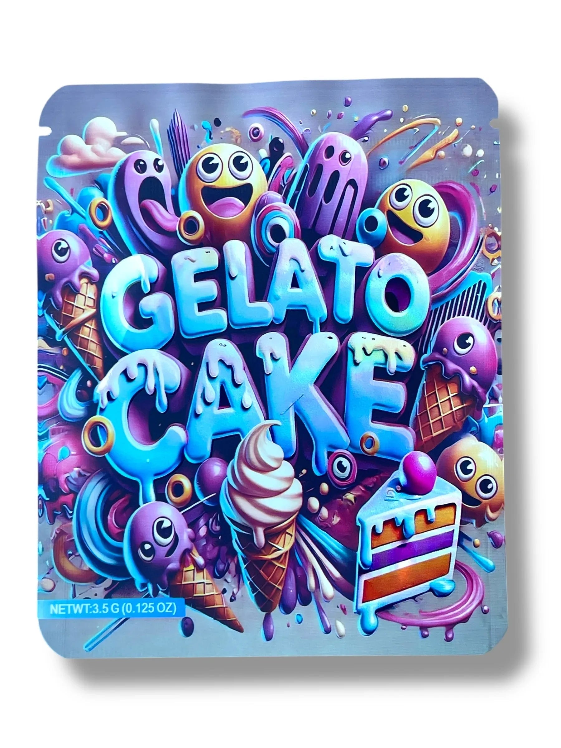 Gelato Cake 3.5g Mylar Bag- Packaging Only - Black Unicorn Hub