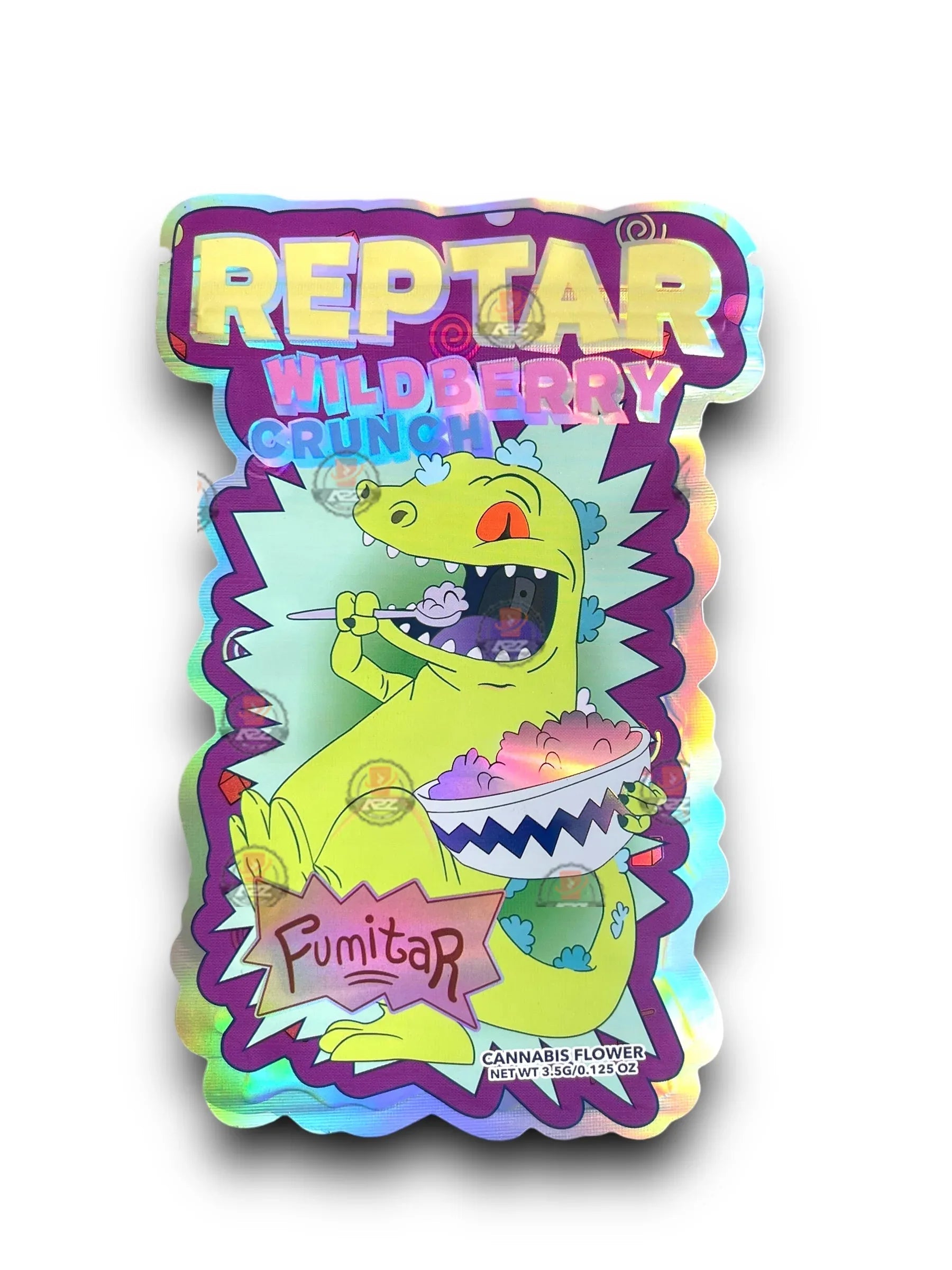 Fumitar Reptar Wildberry Crunch Mylar Bags 3.5g Holographic - Black Unicorn Hub