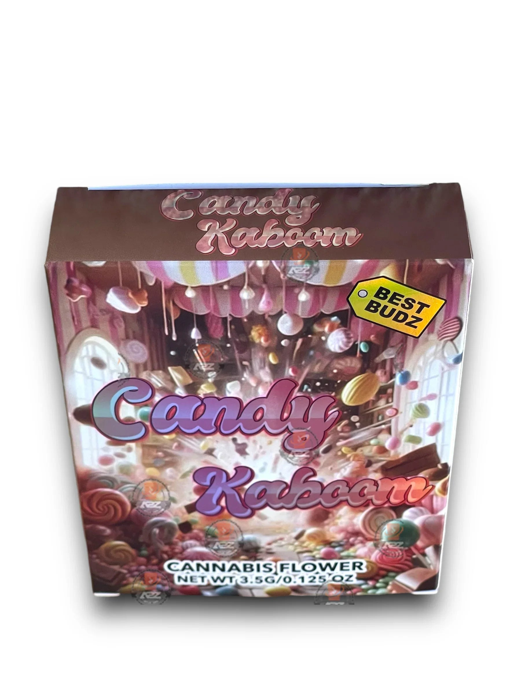Best Budz Candy Kaboom Mylar Bags with Boxes 3.5g Box Packaging Holographic - Black Unicorn Hub