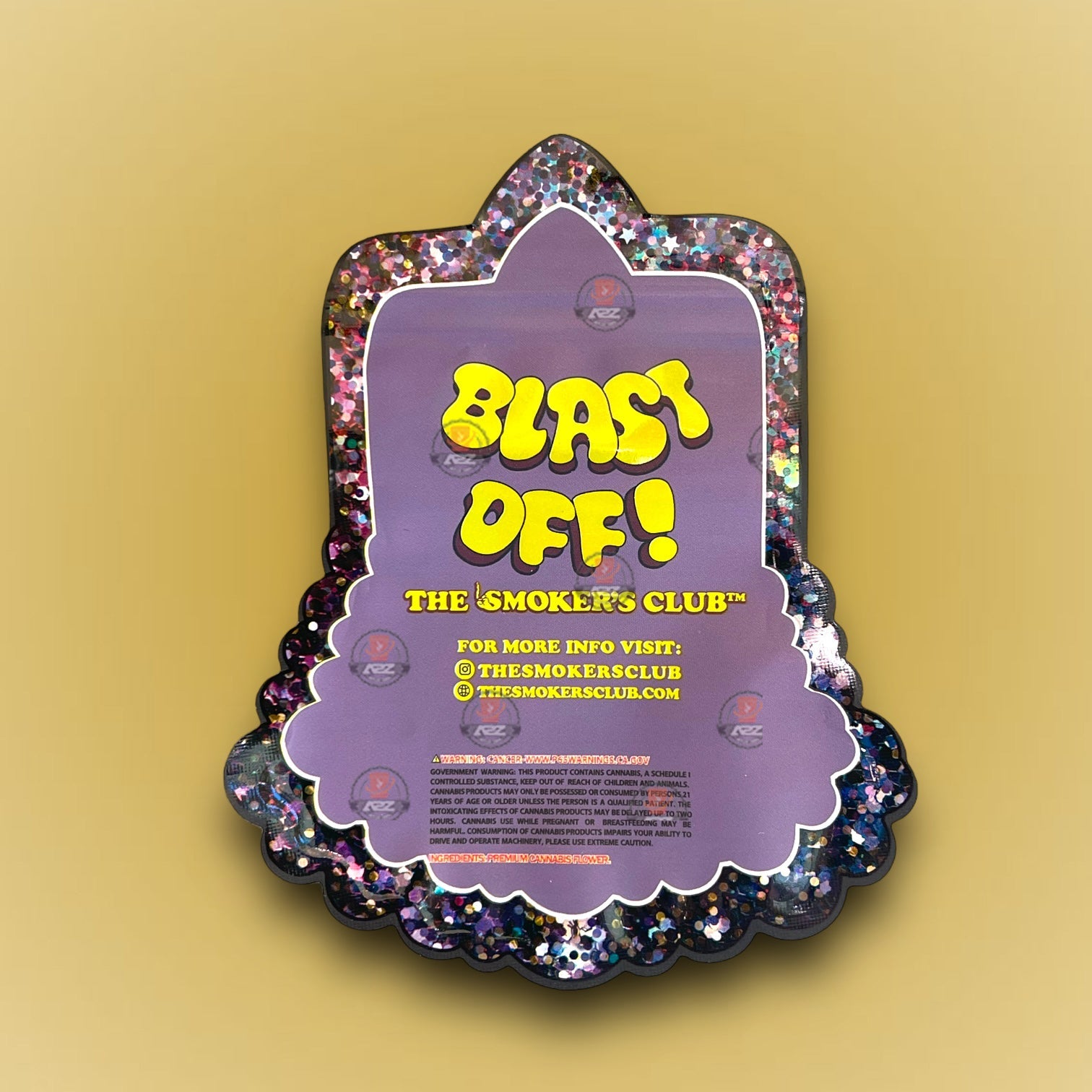 Blast OFF 3.5G Mylar Bags -The Smokers Club- Packaging Only