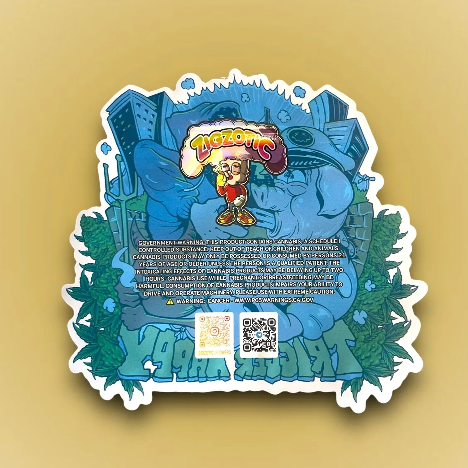 Trigger Happy 3.5G Mylar Bags - Zigzotic Packaging Only - Black Unicorn Hub