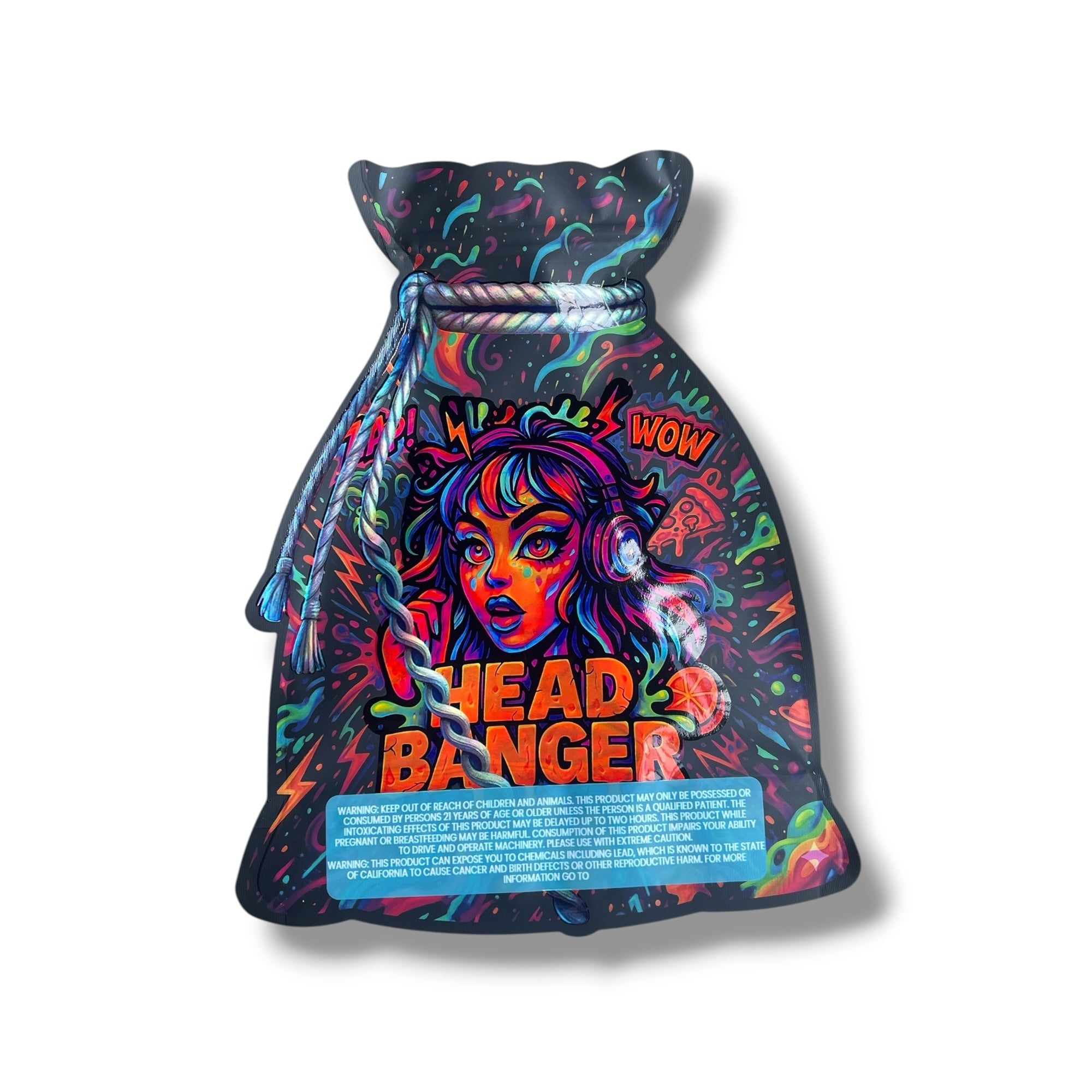 Head Banger 1 OZ 28G empty Mylar bag 1 ounce (50 Count)