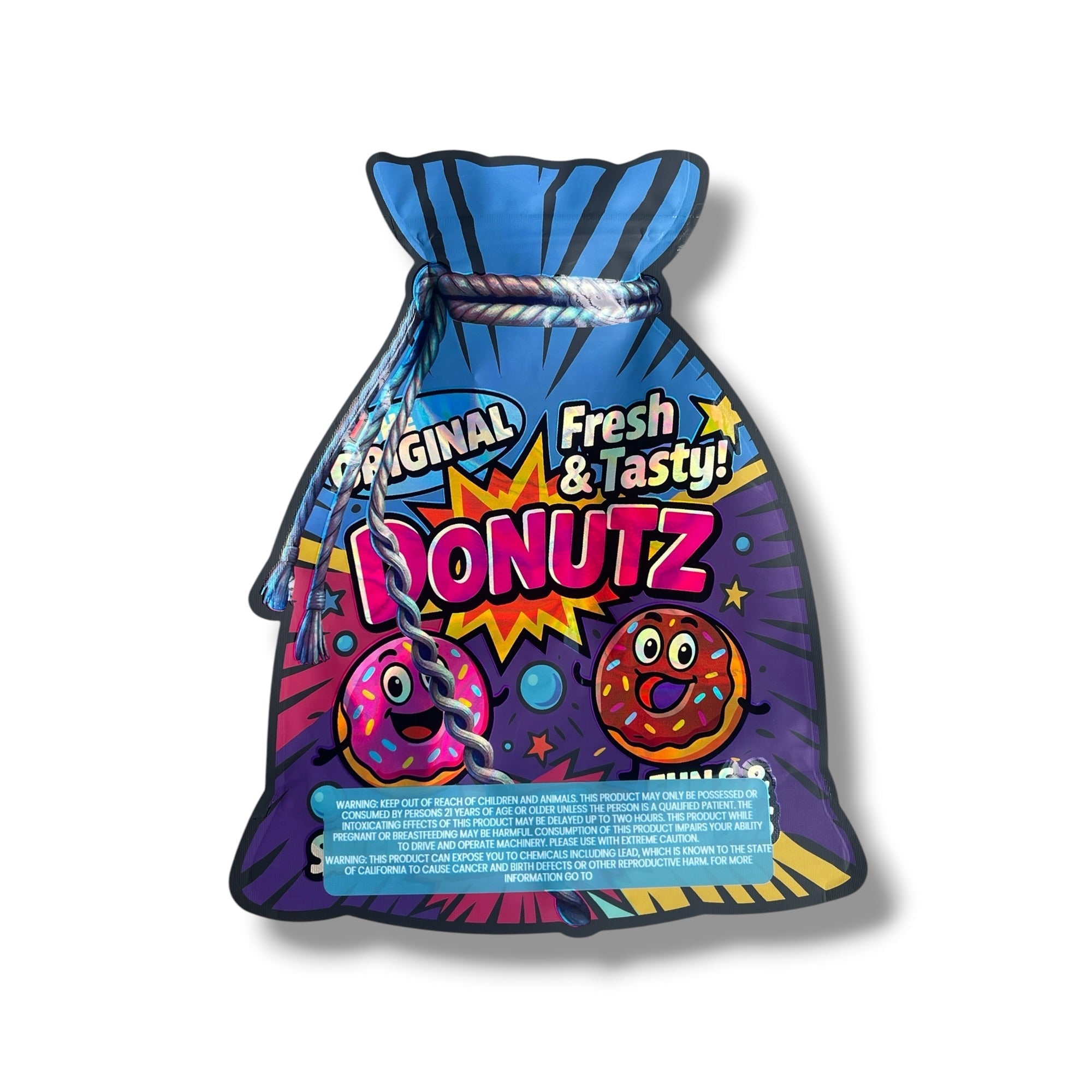 Donuts 1 OZ 28G empty Mylar bag 1 ounce (50 Count)