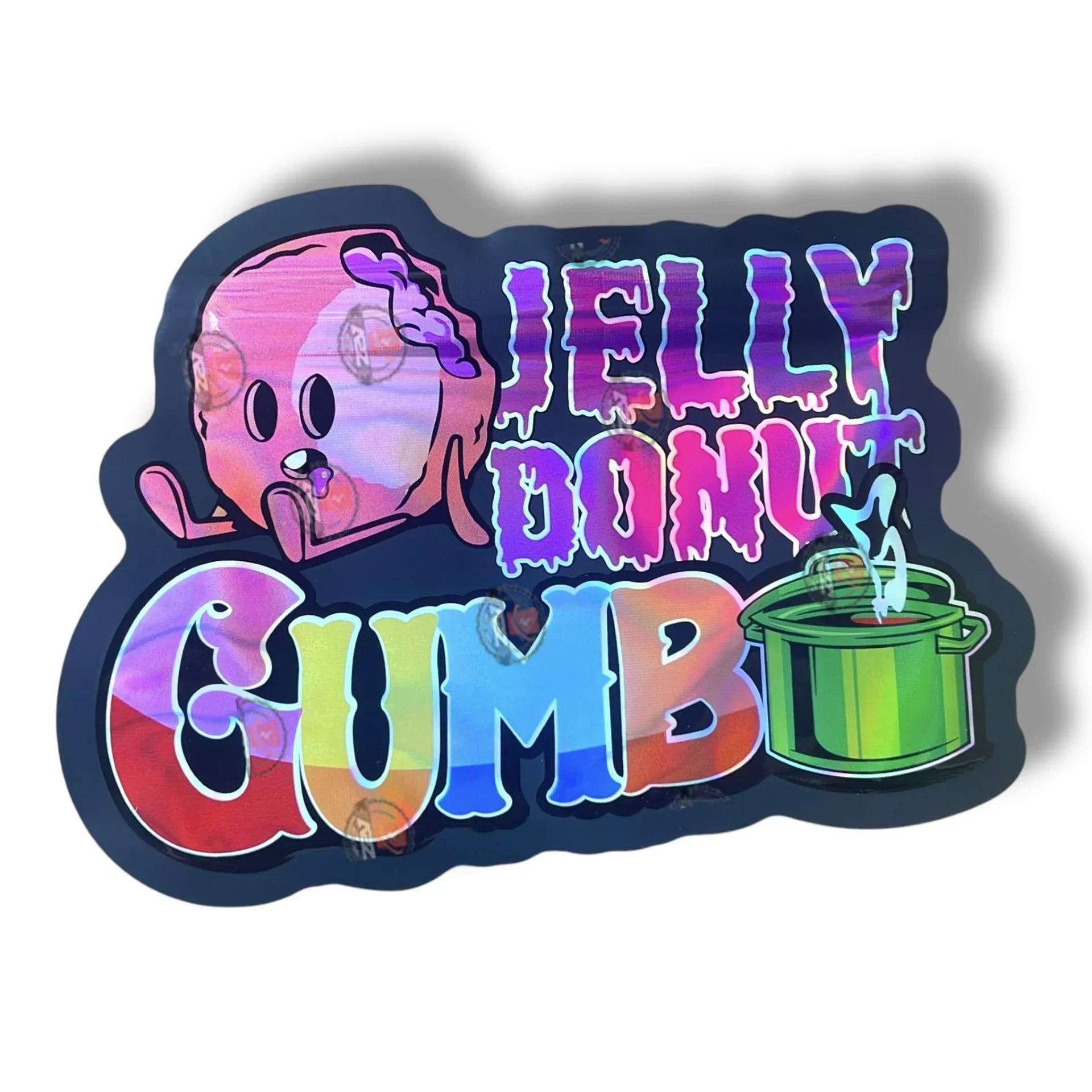 Jelly Donut Gumbo Bag 3.5g shape bag Fly trap - Black Unicorn Hub