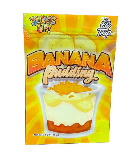 Jokes Up Banana Pudding Mylar bag 3.5g Smell Proof Airtight Mylar Bag- Packaging Only