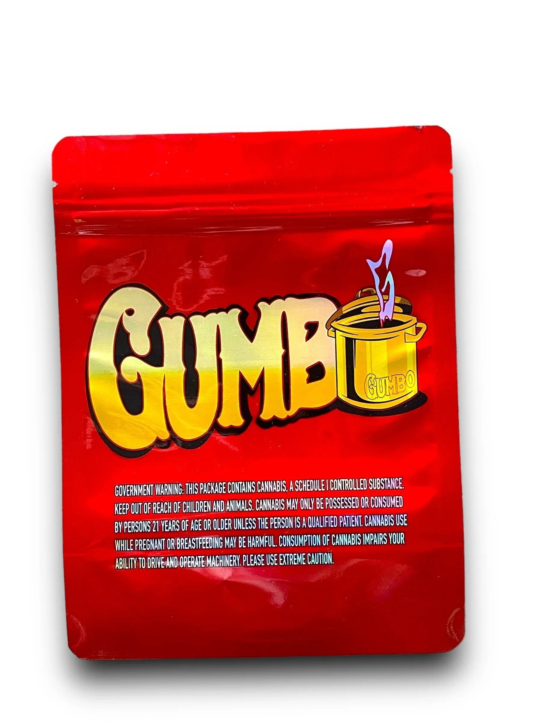 Jokes Up Gumbo Simpson 1 OZ 28G Mylar empty Mylar bag 1 ounce (50 Count)