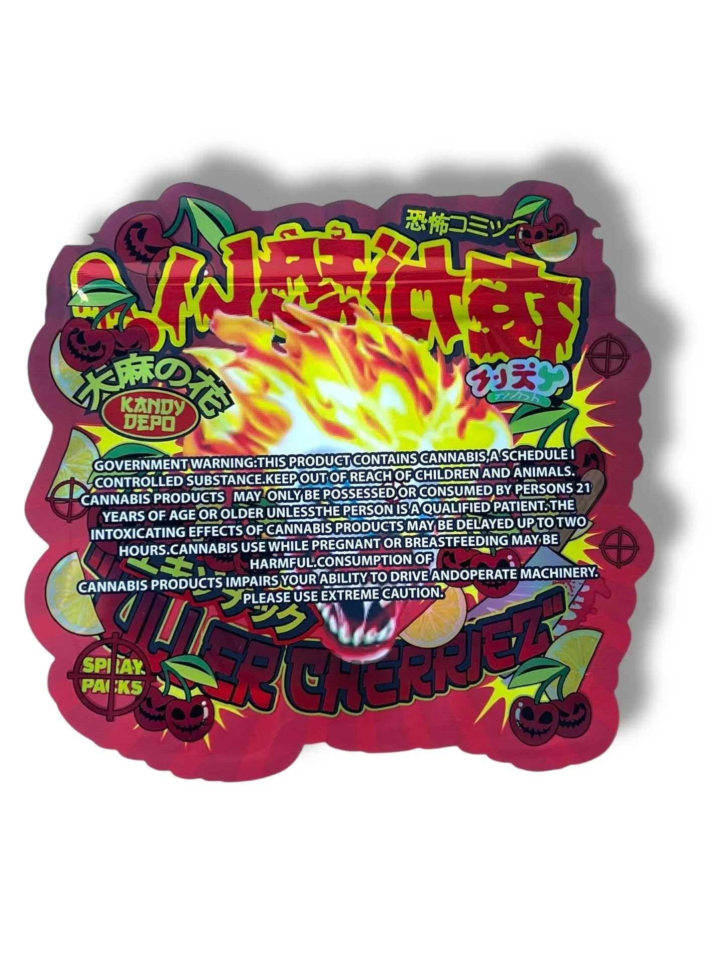 Kandy Depo Killer Cherriez Mylar Bag 3.5g shape bag
