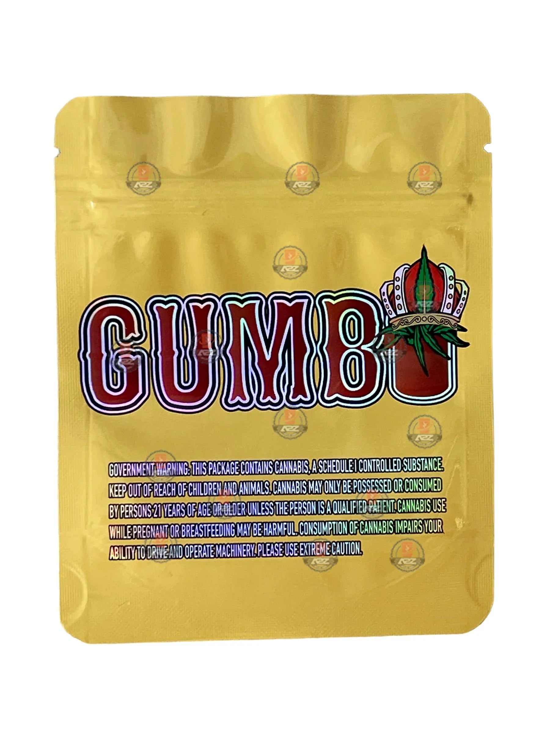 King Minute Gumbo New Drop 3.5g Mylar Bag Holographic Jokes Up Sour Life - Black Unicorn Hub