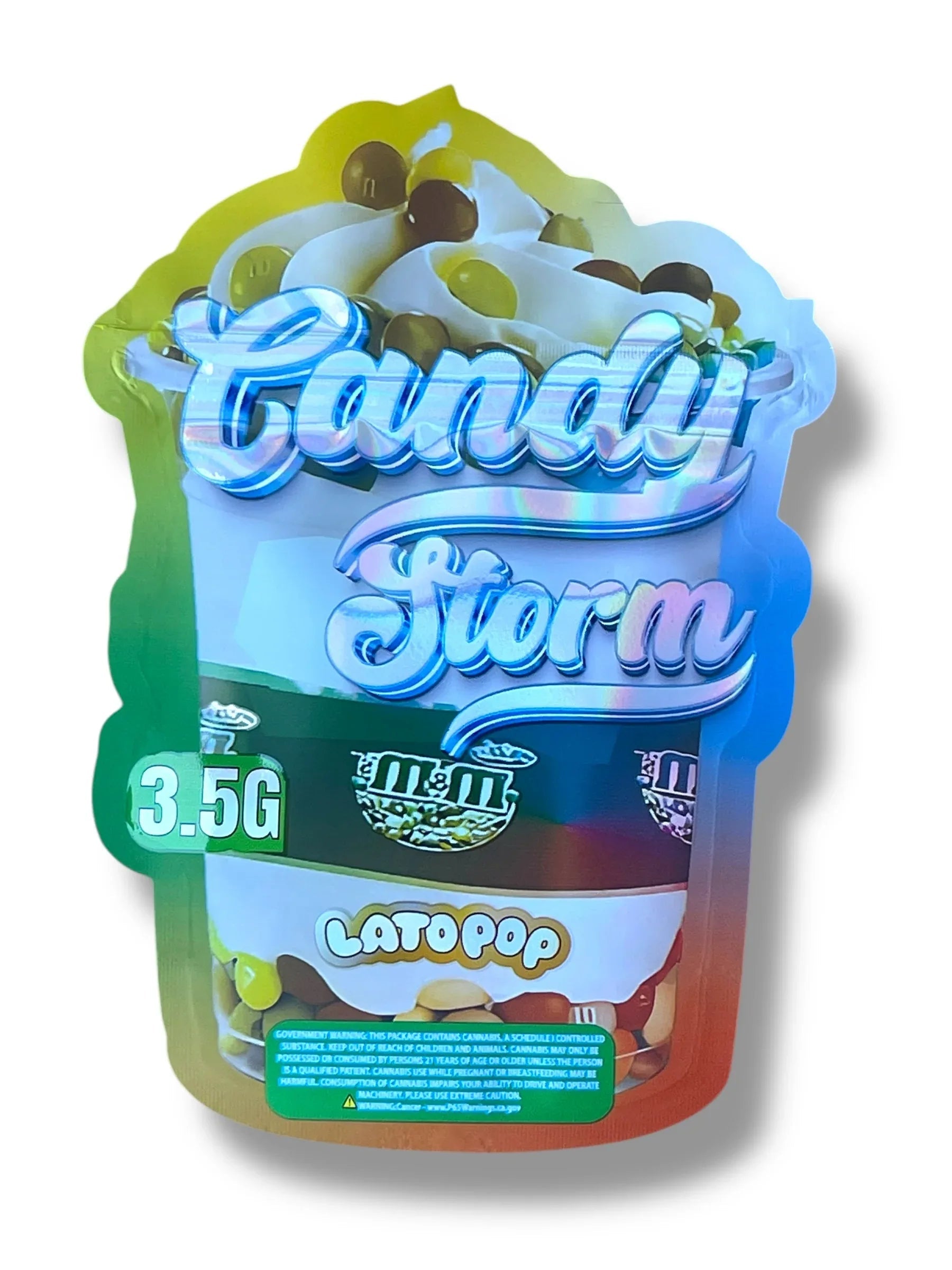 Lato POP Candy Storm Mylar Bag 3.5g shape bag