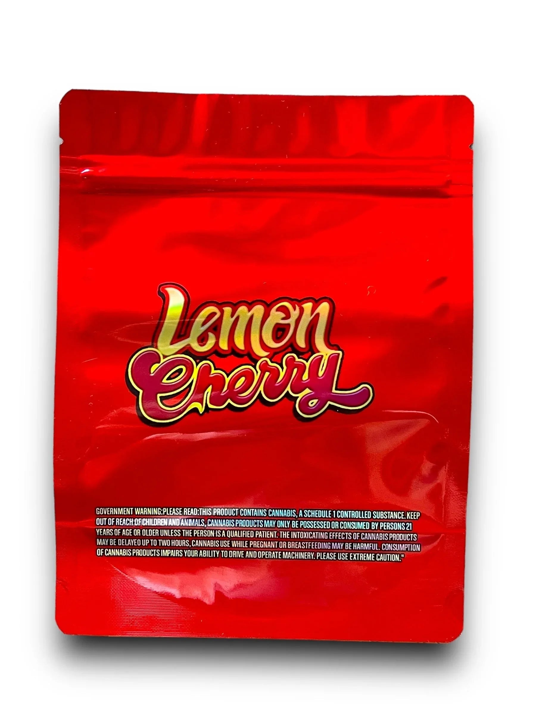 Lemon Cherry 1 OZ 28G Mylar empty Mylar bag 1 ounce (50 Count)