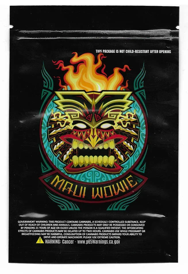 Maui Wowie Mylar zip lock bag 3.5G - Black Unicorn Hub