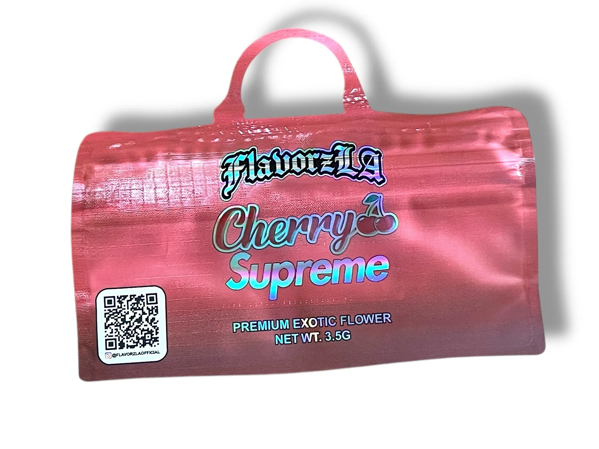 Flavroz LA Cherry Supreme Mylar Bag 3.5g shape bags