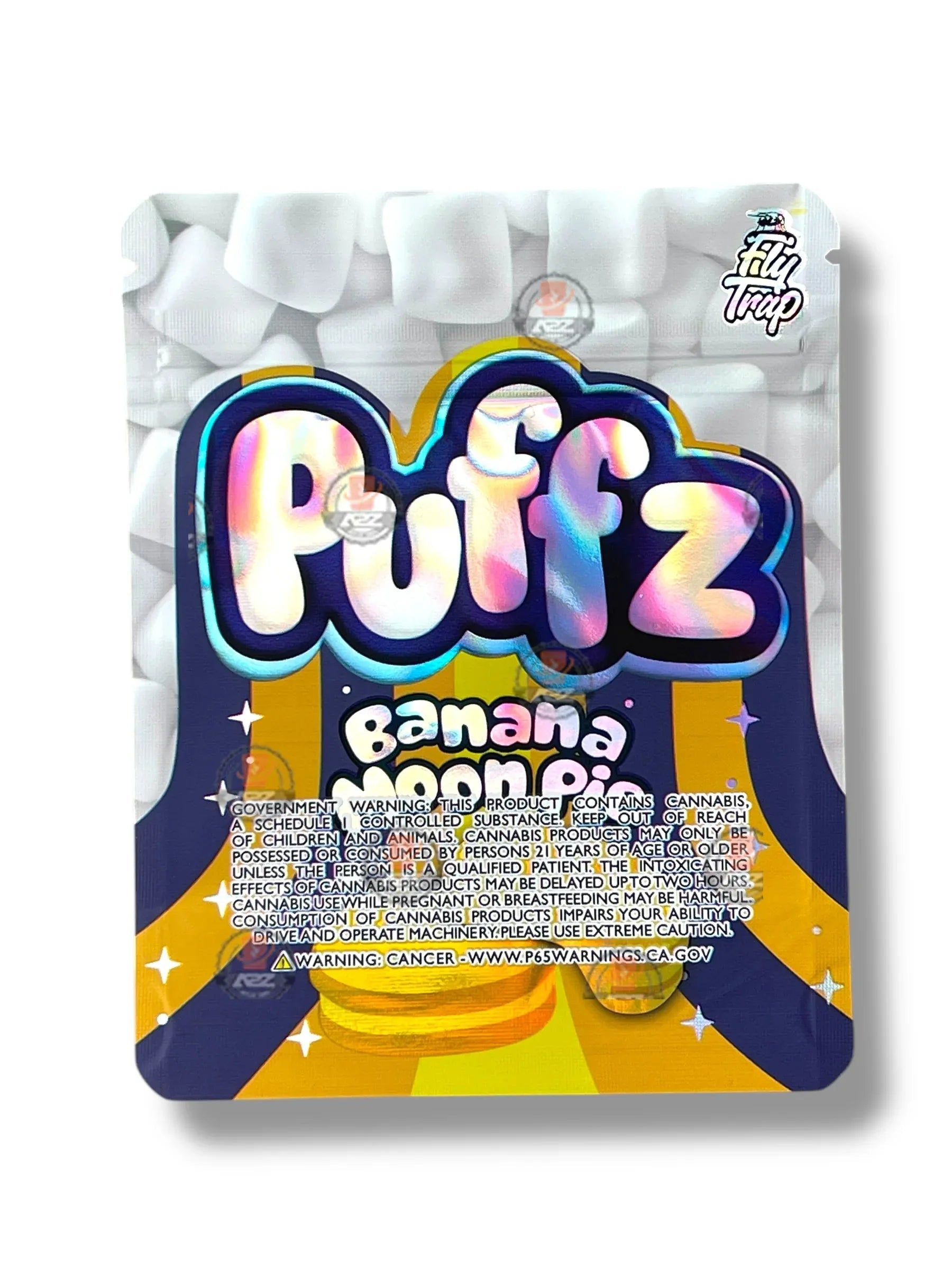 Puffz Banana Moon Pie Mylar Bag 3.5g Fly Trap 