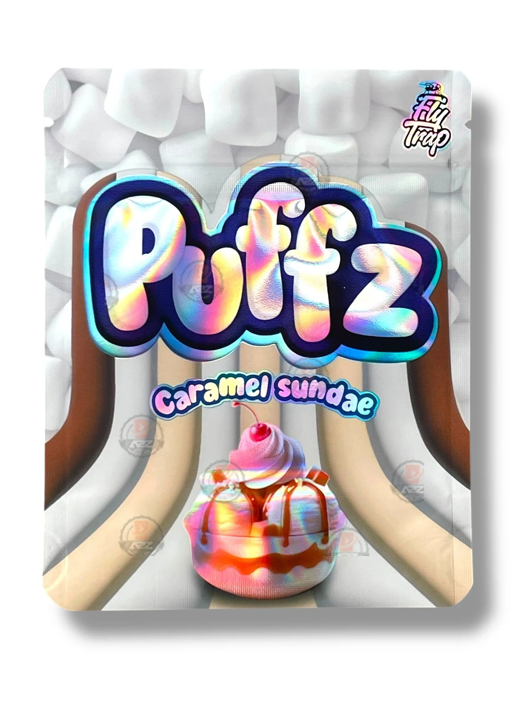 Puffz Caramel Sundae Mylar Bag 3.5g Fly Trap 