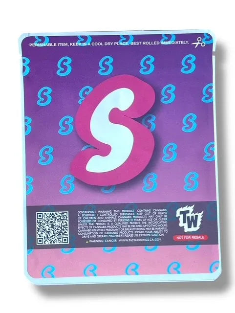 Sprinklez Gleamy Dream Cake 3.5G Mylar Bags -With stickers and label 