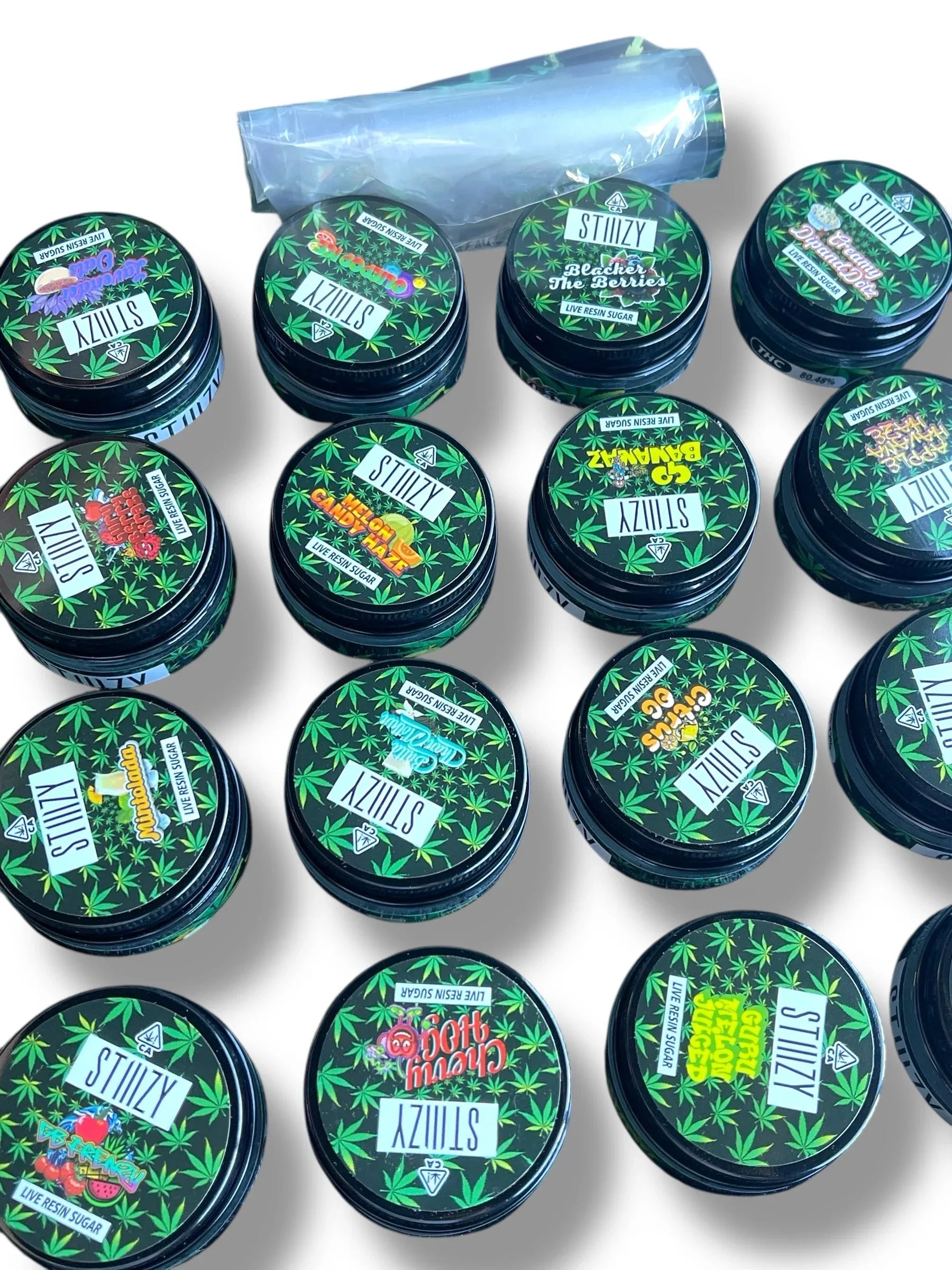 Stizzy Variety Pack 16-1oz Jars in a box Live Resin 