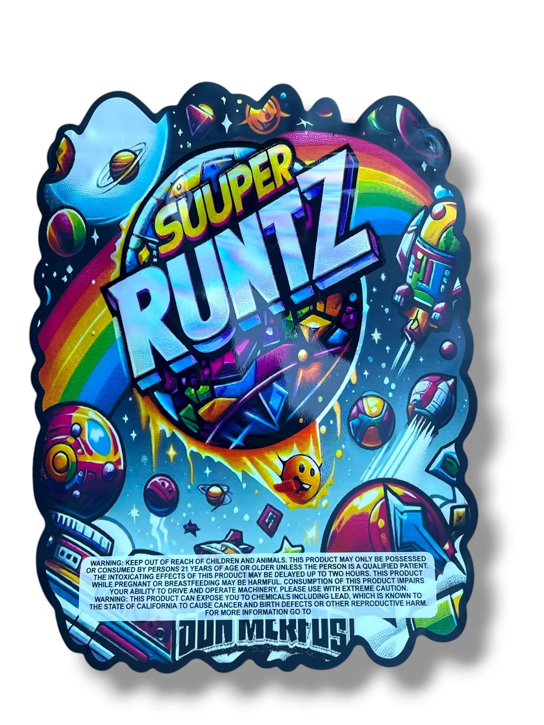 Super 1 OZ 28G Mylar empty Mylar bag 1 ounce (50 Count)
