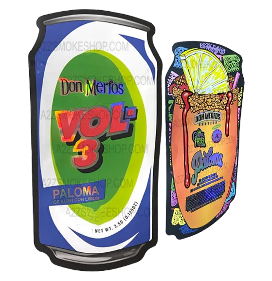 Vol 3 Paloma Don Merfos Cut out bag 3.5g Mylar bag Packaging Only - Black Unicorn Hub