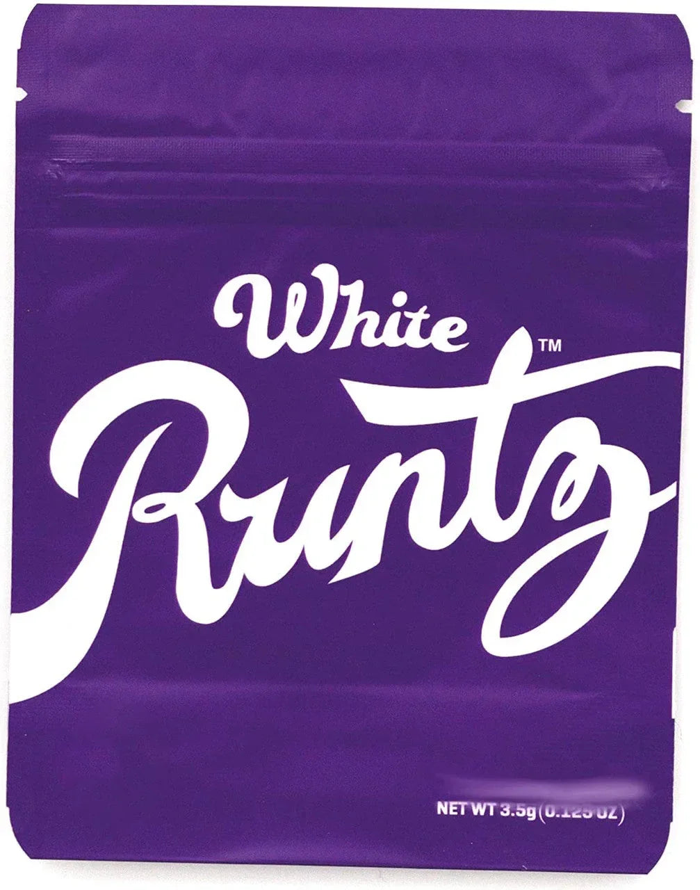 White by Purple Mylar Bags by 3.5 Grams Smell Proof - Black Unicorn Hub