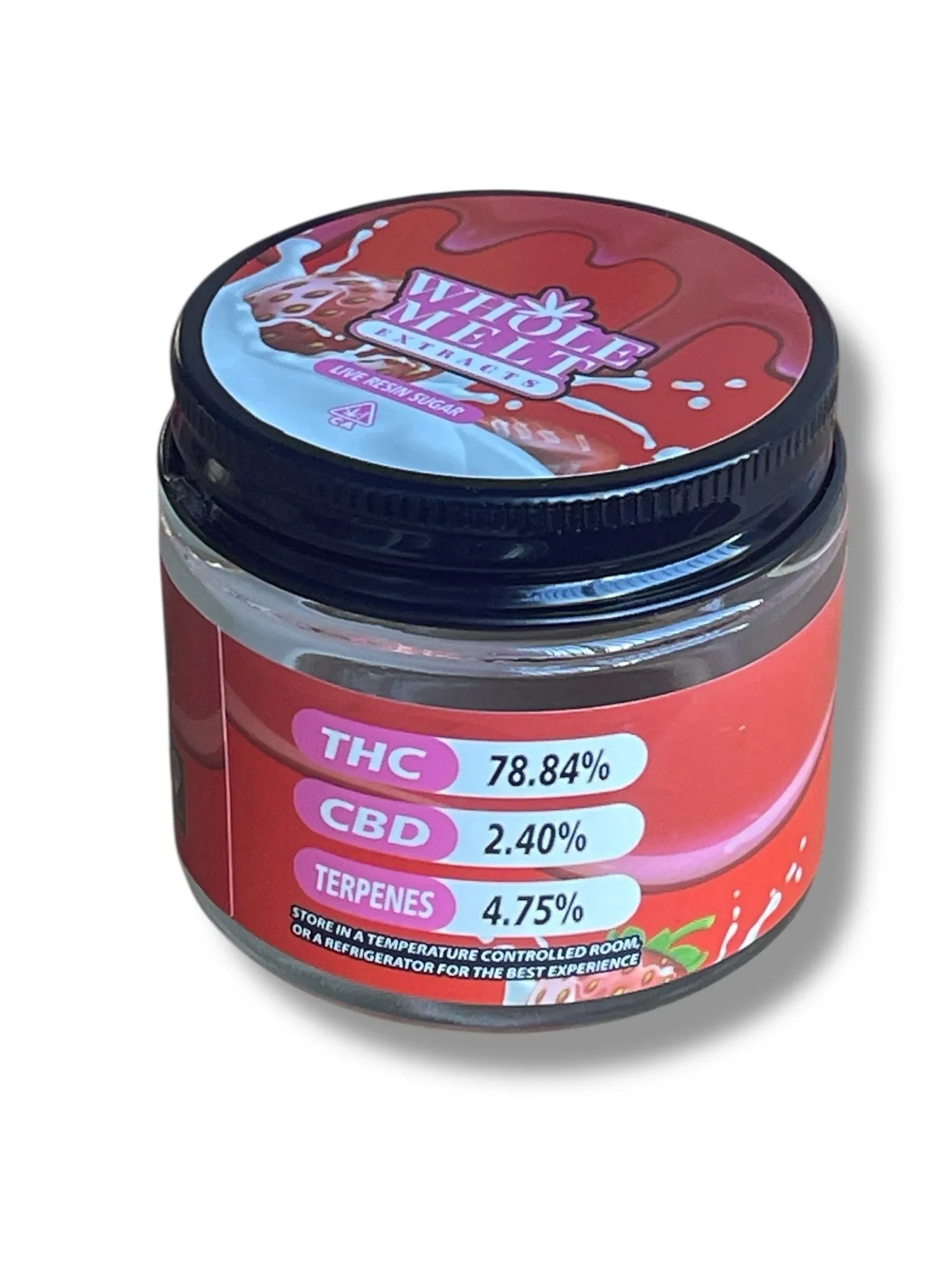 Whole Melt Candy Edition 1oz Glass Jars - Varity Pack 16 Strains in box Empty Jars 