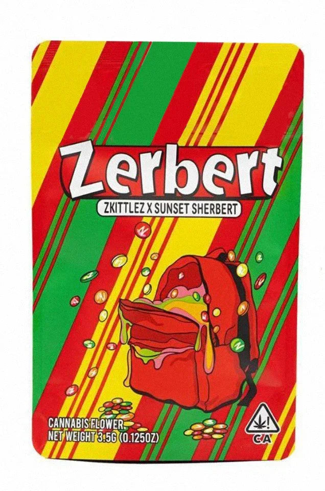 Backpack Boyz Zerbert Mylar Bags 3.5g SMELL PROOF RESEALABLE ZERBERT BAGS - Black Unicorn Hub
