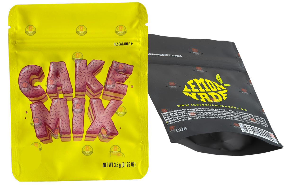 Cookies Cake Mix Mylar Bags 3.5 Grams