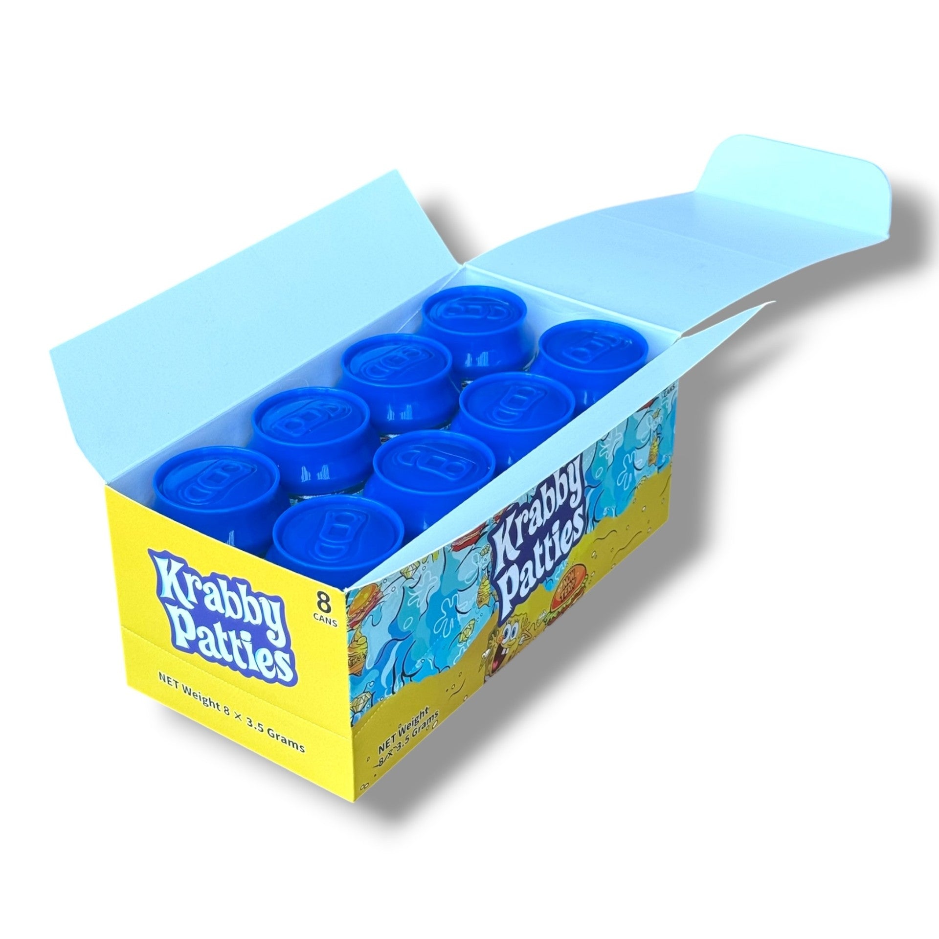 Krabby Patties 3.5g Cans - 8 cans in box