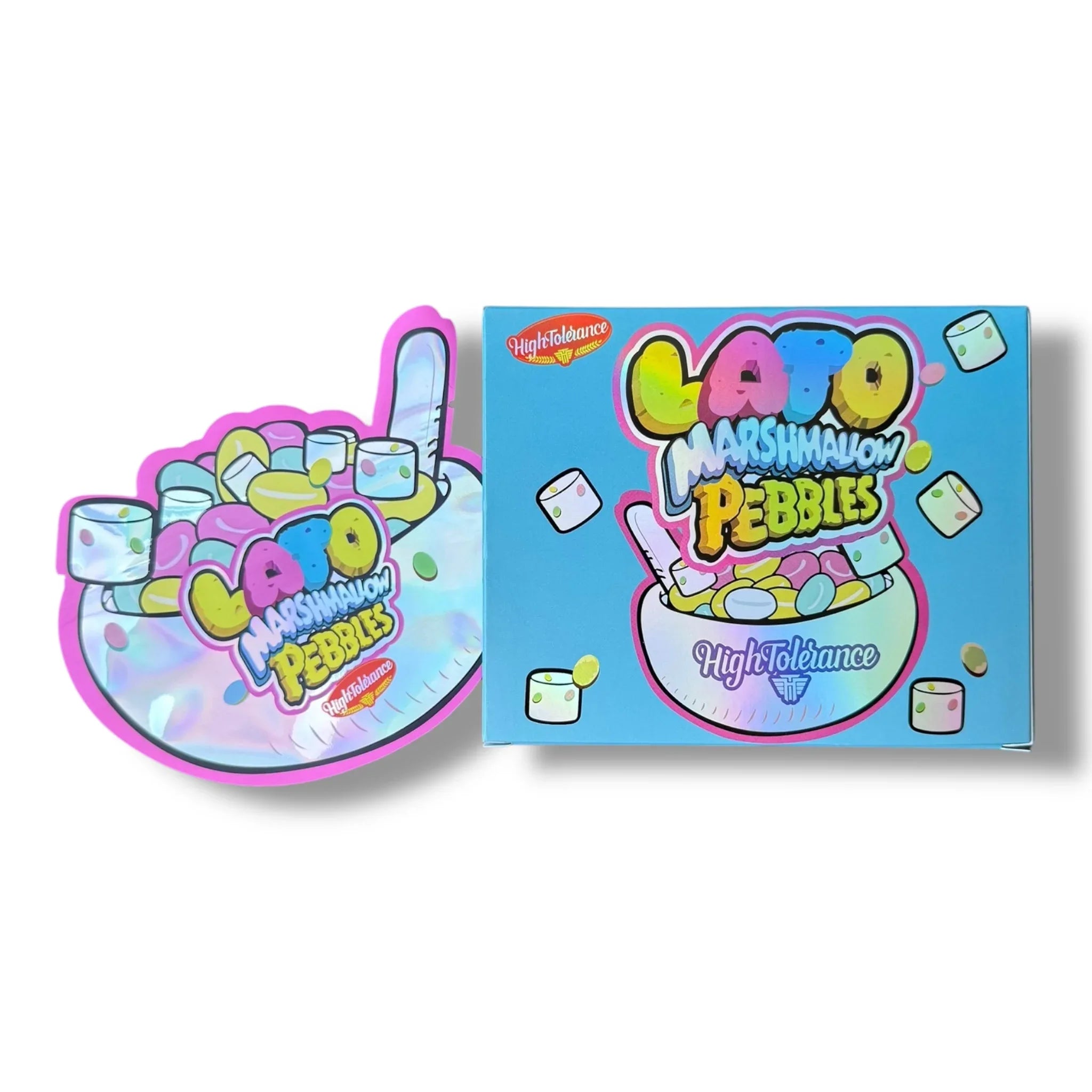 Lato Marshmallow Mylar Bags with Boxes 3.5g Box Packaging High Tolerance - Black Unicorn Hub