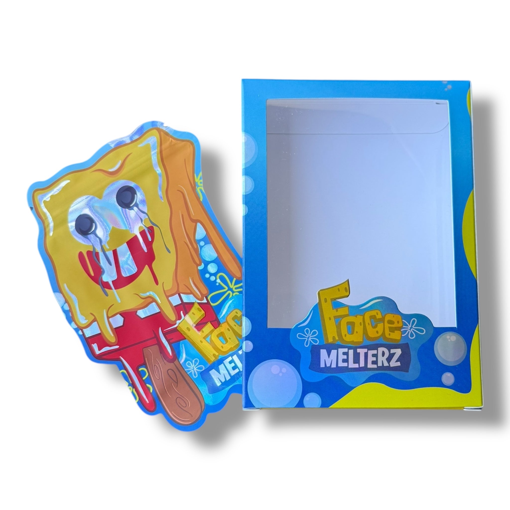 Face Melterz Mylar Bags with Boxes 3.5g Box Packaging