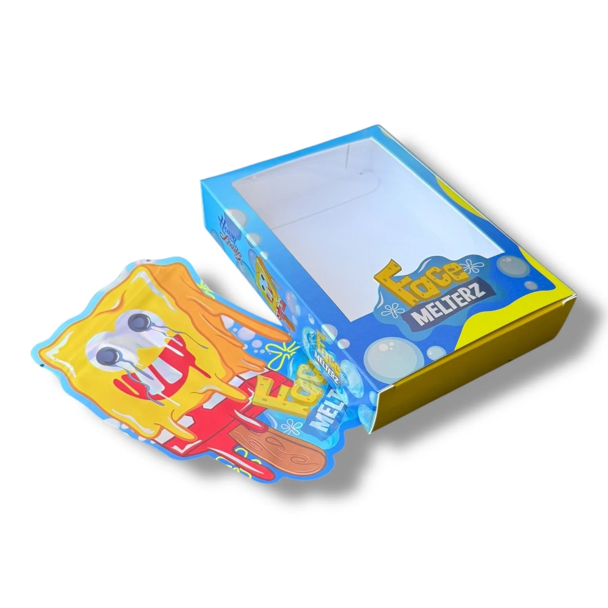 Face Melterz Mylar Bags with Boxes 3.5g Box Packaging - Black Unicorn Hub