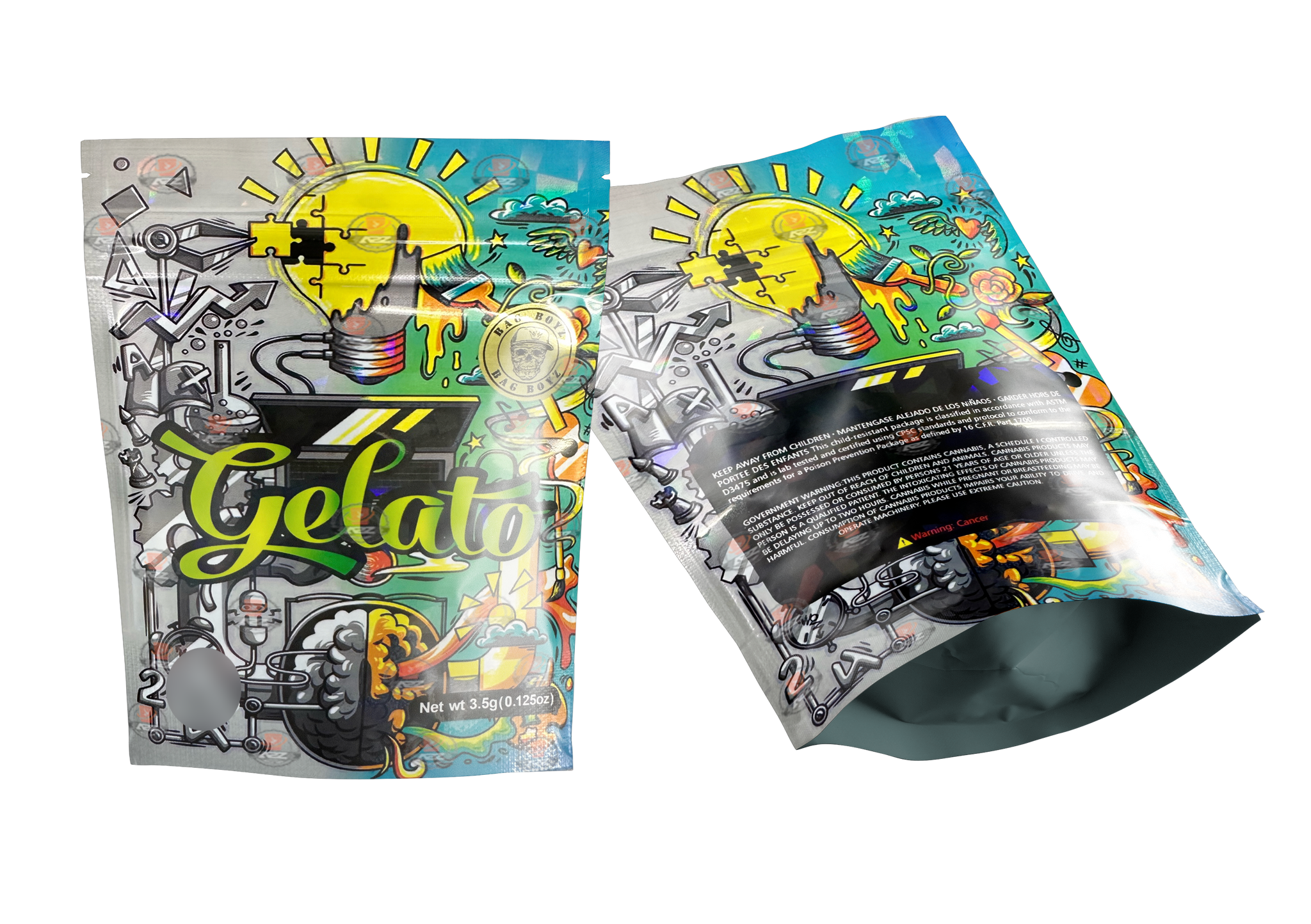 Bag Boyz Gelato Mylar bags 3.5g Packaging Only