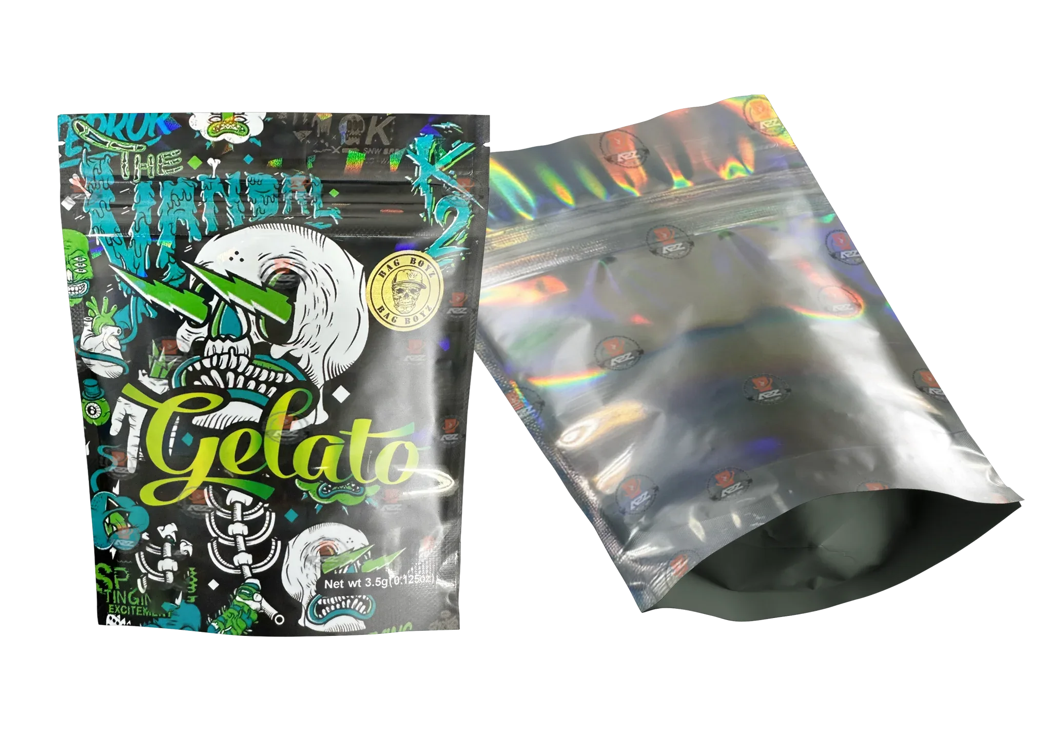 Gelato Vandal K2 Mylar bags 3.5g Packaging Only - Black Unicorn Hub