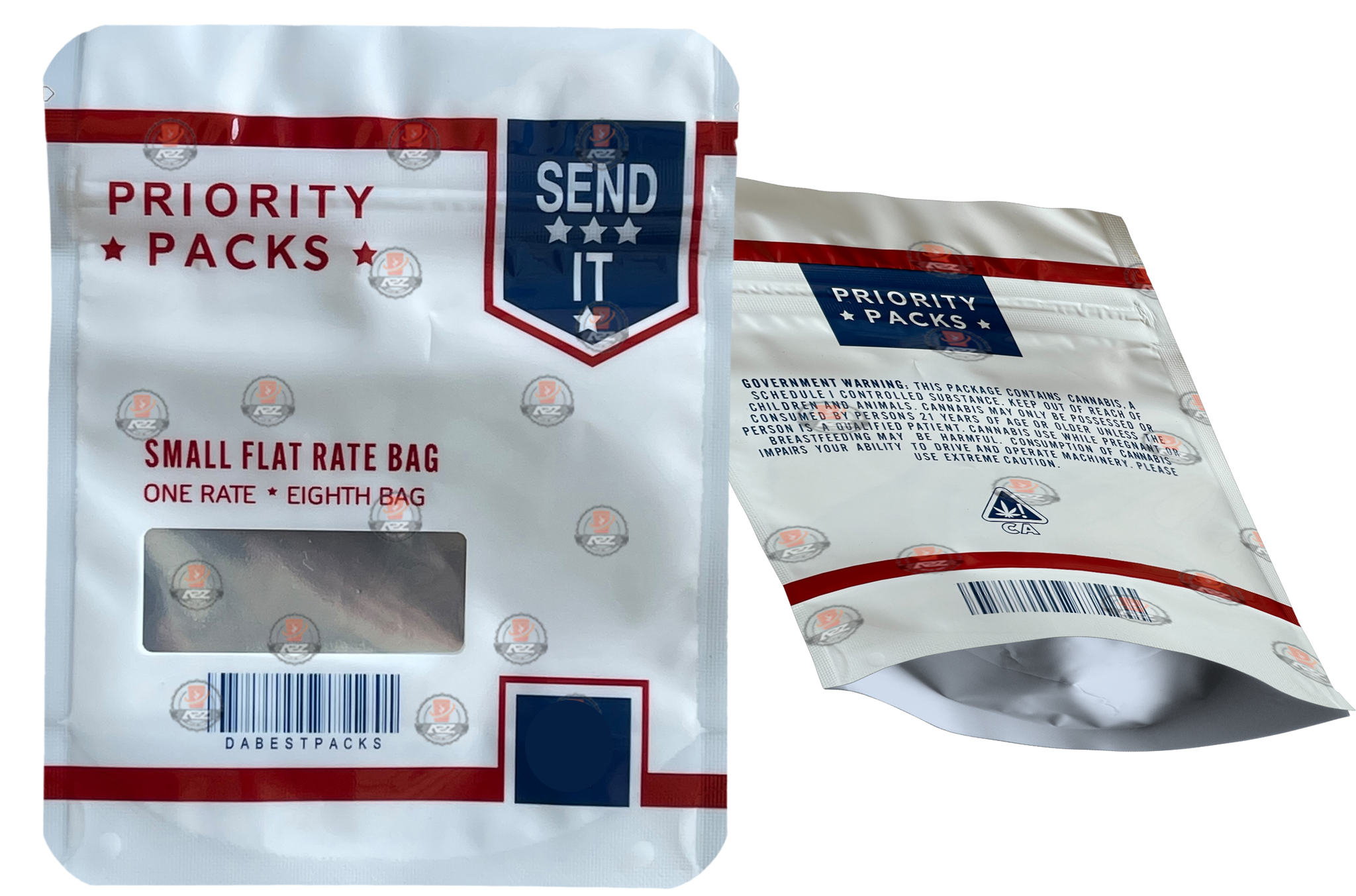 Priority Packs Combo Mylar Bags 1 lb + 50 oz + 100 3.5g + 100 g